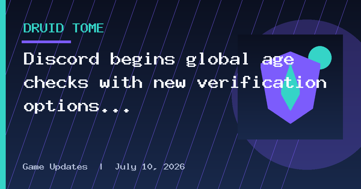 Discord begins global age checks with new verification options for adults