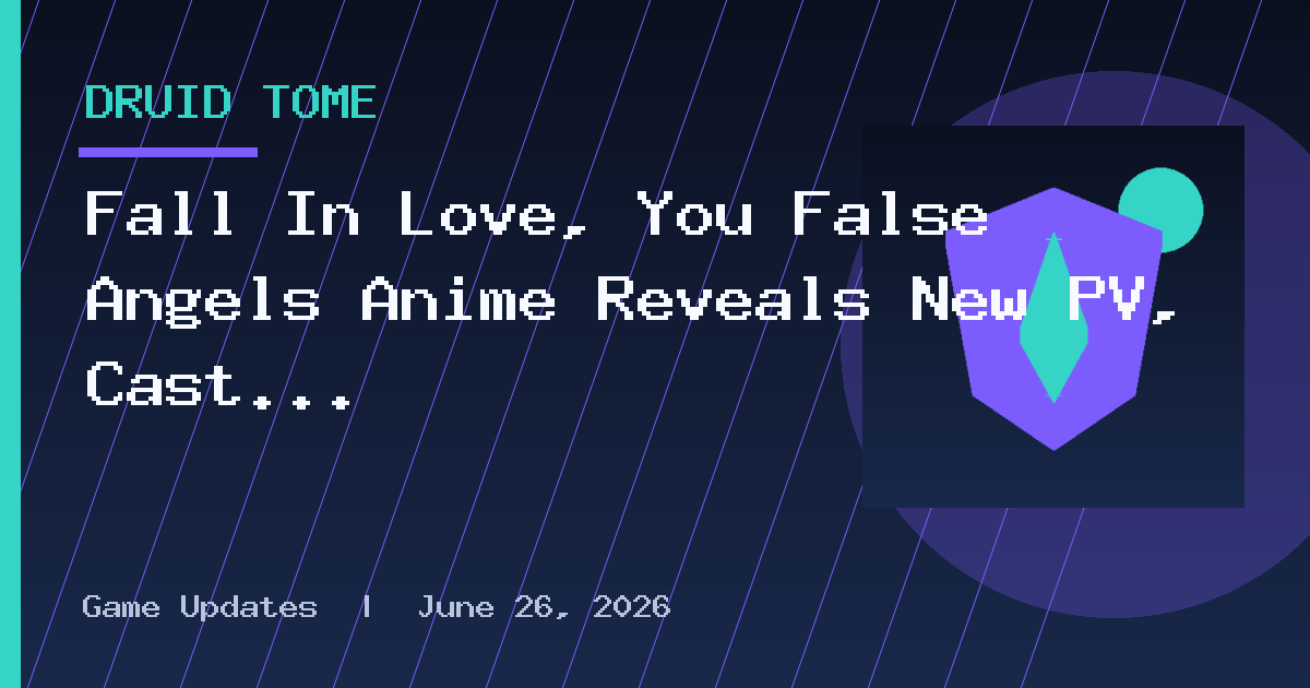 Fall In Love, You False Angels Anime Reveals New PV, Cast and Staff Members