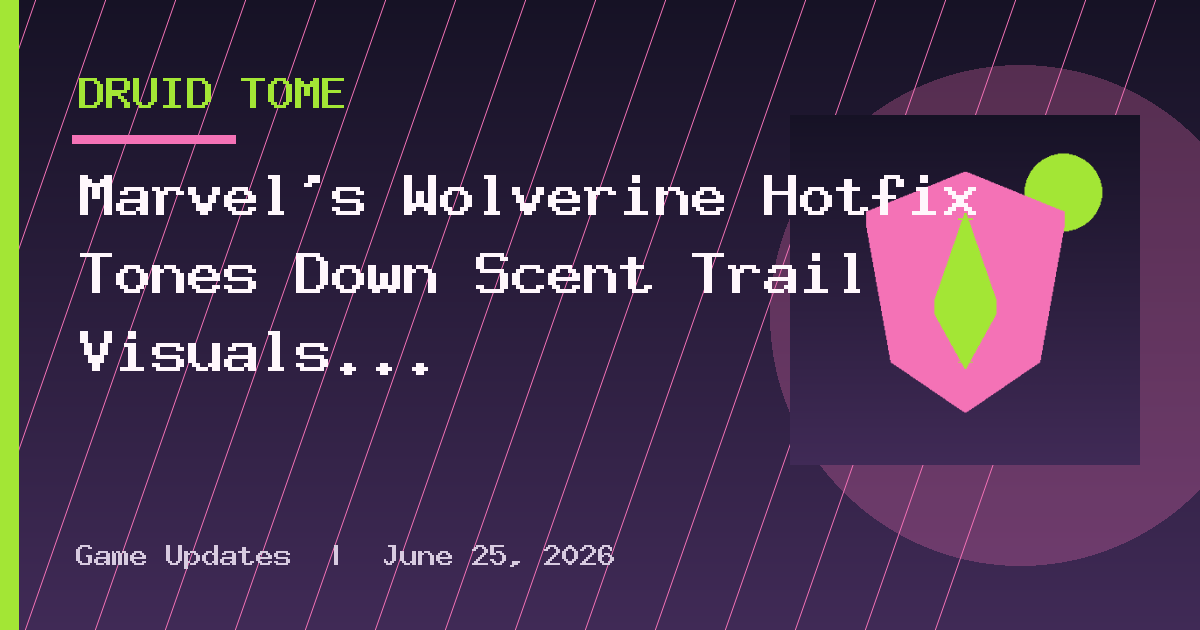 Marvel’s Wolverine Hotfix Tones Down Scent Trail Visuals