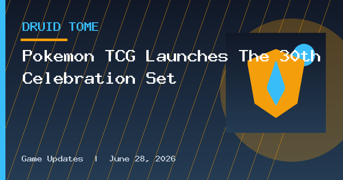 Pokémon TCG Launches The 30th Celebration Set