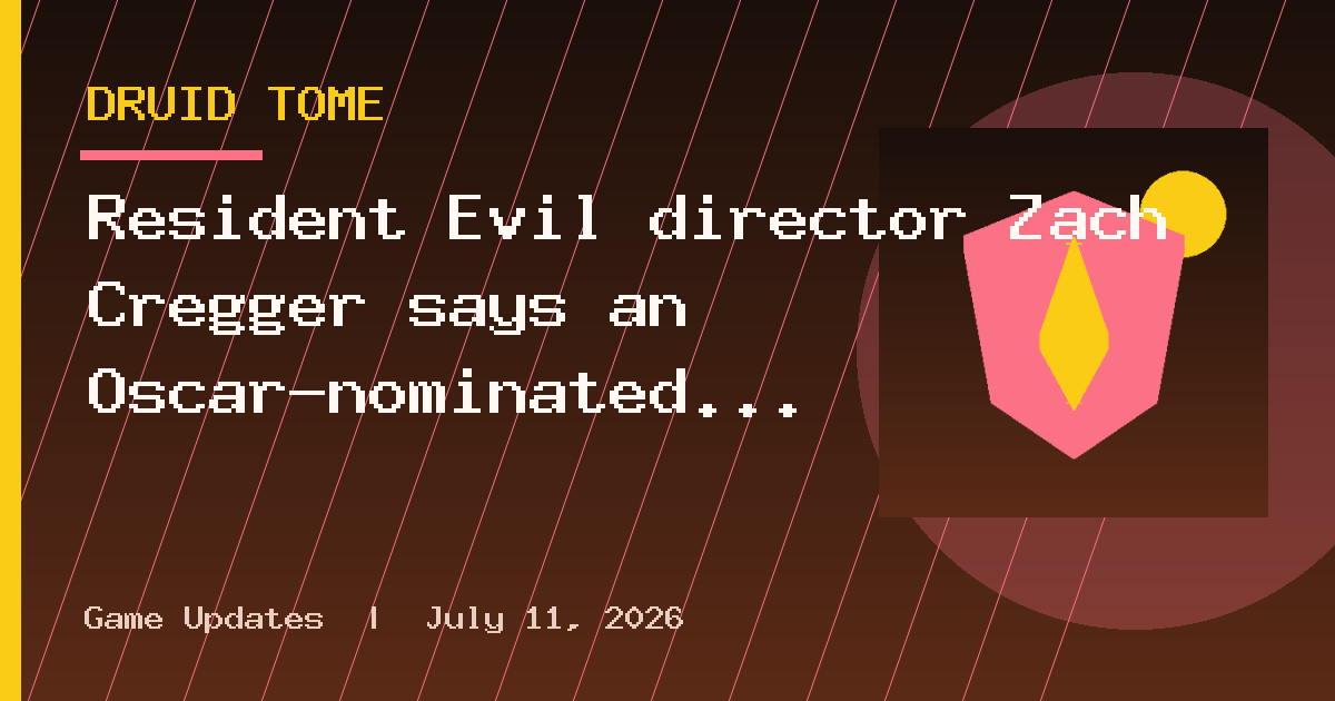 Resident Evil director Zach Cregger says an Oscar-nominated war movie was