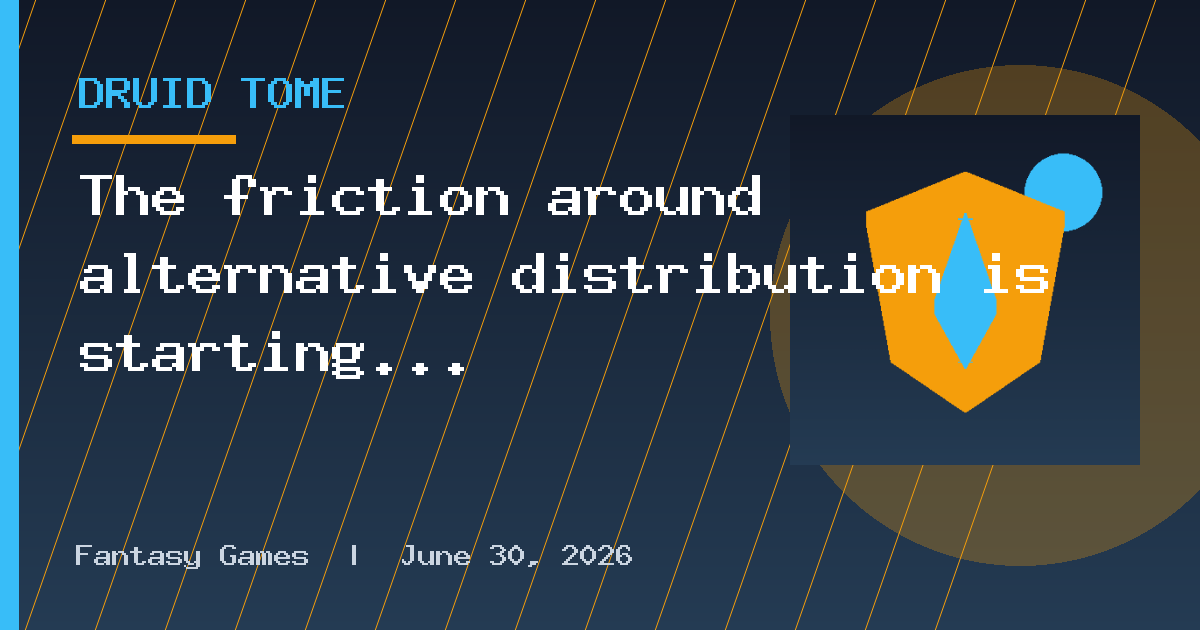 The friction around alternative distribution is starting to come down