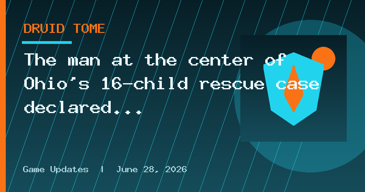 The man at the center of Ohio’s 16-child rescue case declared legally