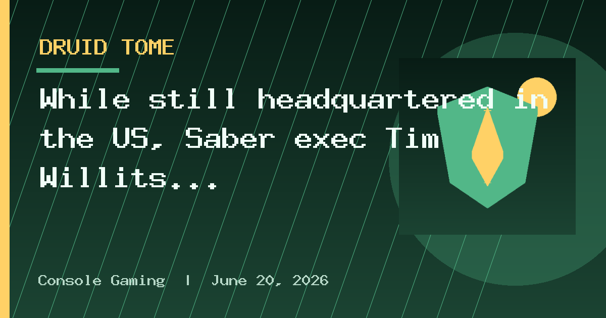 While still headquartered in the US, Saber exec Tim Willits says it has 'no